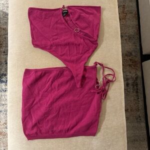 PrettyLittleThing Magenta Two-Piece Dress